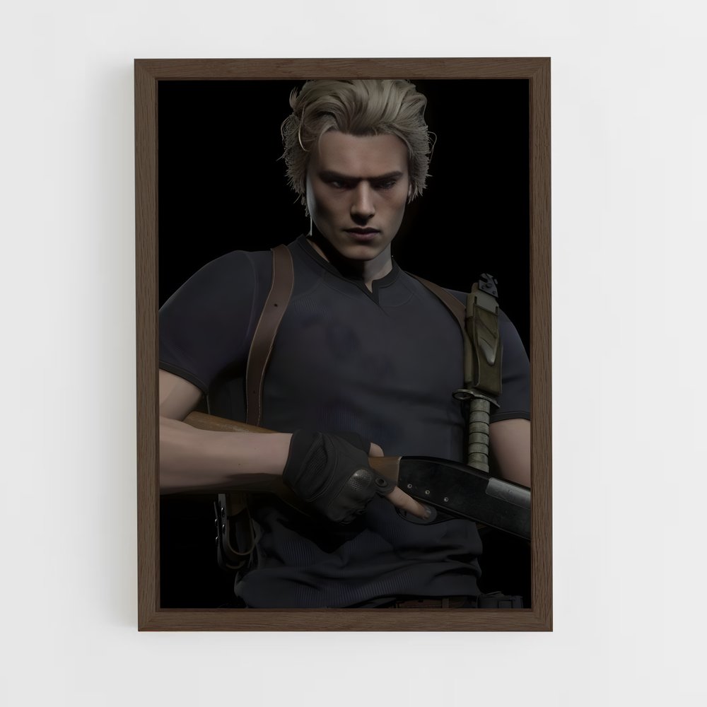 Poster Leon l'Inarrêtable – affiche Resident Evil (vue 5)